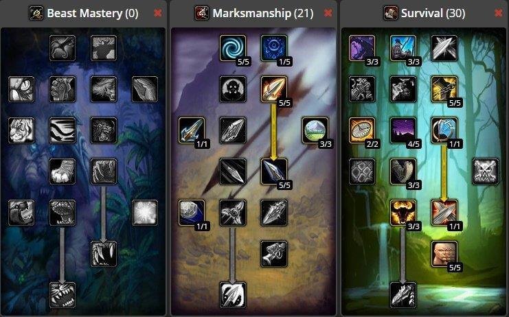 Arrow guide for hunter class in World of Warcraft Classic 2