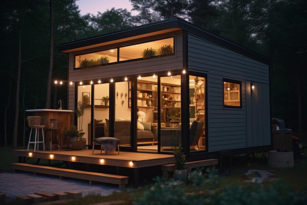 Tiny Home. Compact living space designed with efficiency and style in mind to make it ideal for the modern consumer. 