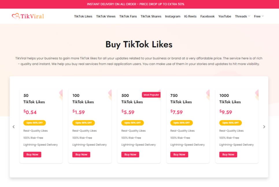 5 Trusted Sites to Buy TikTok Likes From Real Users-2