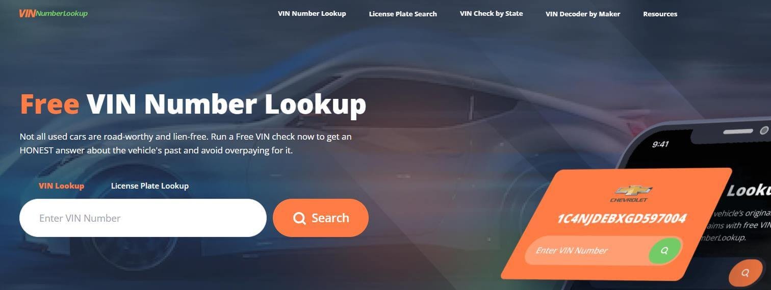 VINNumberLookup Overview_ Get Free VIN Check& Vehicle History Report with Ease