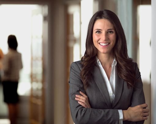 Happy smiling ceo manager at office space, possibly real estate,