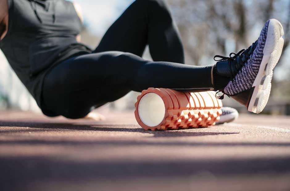 foam roll and stretch