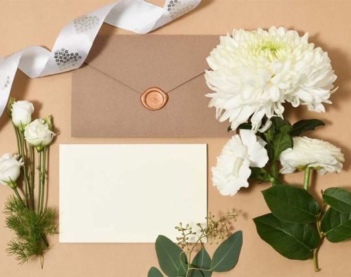 decorate a wedding invitation