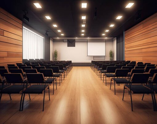 Auditorium Full of Business Professionals for Successful Confere